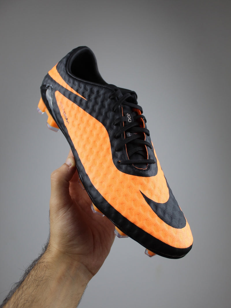 Hypervenom Phantom RGN SE in the striking 'Bright Citrus' black and orange Football Boots