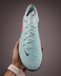 Phantom GX II Pro TF turf soccer shoe in a mint green Turf Football Boots