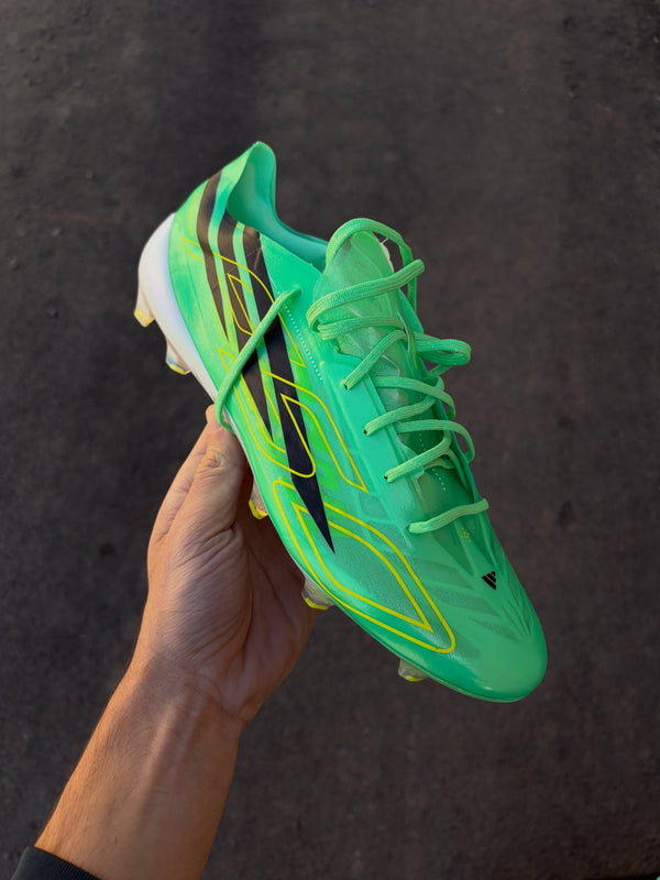 F50 Hyperfast Evo football boot in the vibrant "Pulse Mint" Football Boots