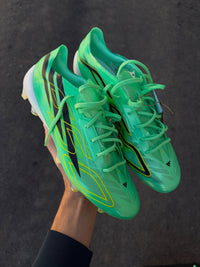 F50 Hyperfast Evo football boot in the vibrant "Pulse Mint" Football Boots