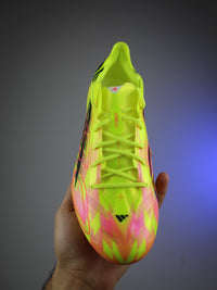 F50 Hyperfast Elite Firm Ground football boot, featuring a vibrant solar yellow Football Boots