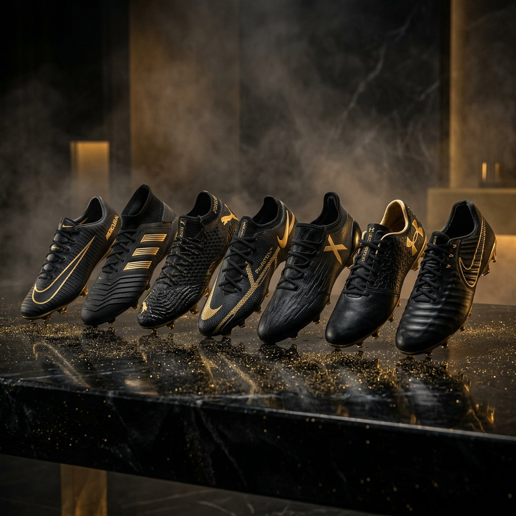 Obsidian Gold Luxury Cleats